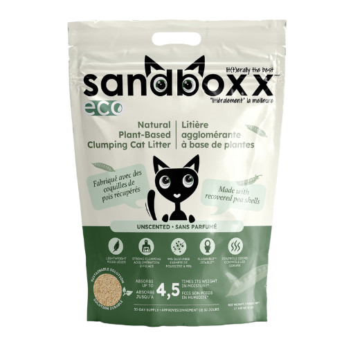 Sandboxx ECO ultra premium növényi alapú macskaalom ILLATMENTES 3,65 kg